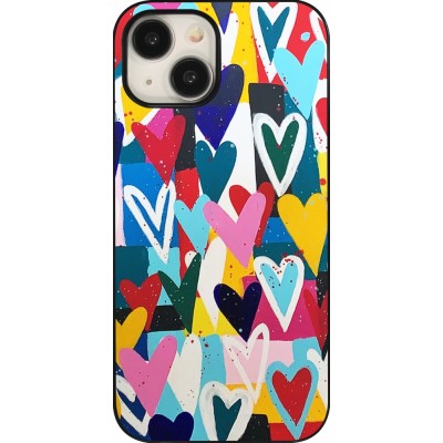 Coque iPhone 15 - Joyful Hearts