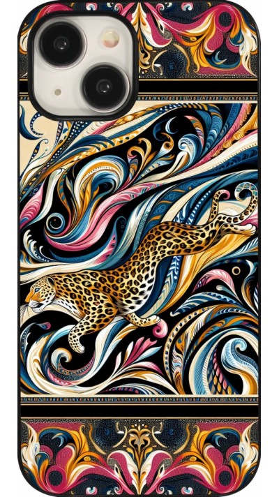 iPhone 15 Case Hülle - Leopard Abstrakte Kunst