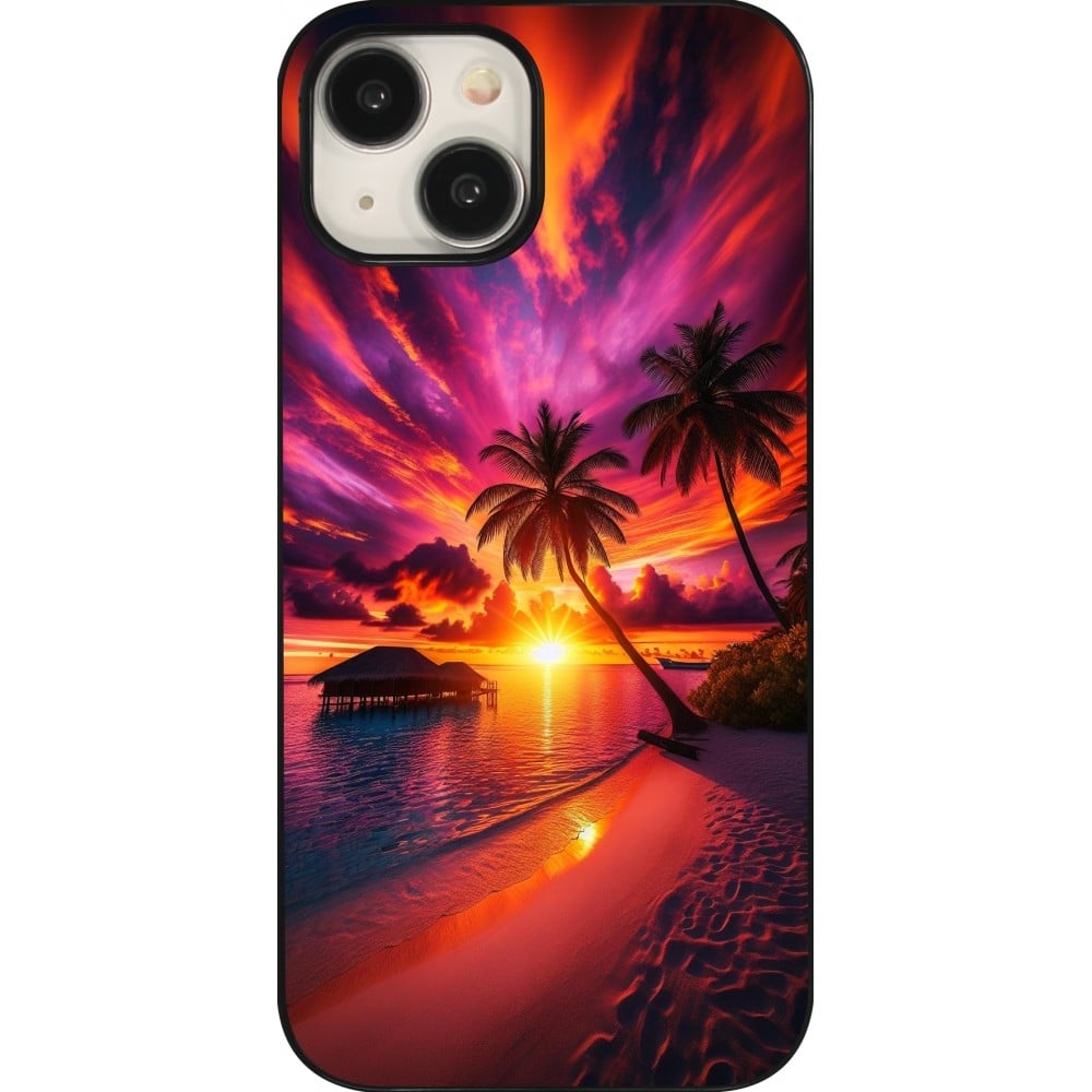 Coque iPhone 15 - Maldives Dusk Bliss