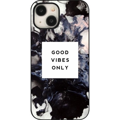 Coque iPhone 15 - Marble Good Vibes Only