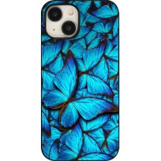 Coque iPhone 15 - Papillon bleu