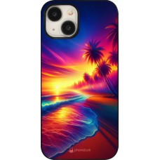 iPhone 15 Case Hülle - Strand Sonnenuntergang auffällig