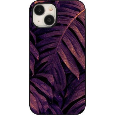 Coque iPhone 15 - Purple Light Leaves