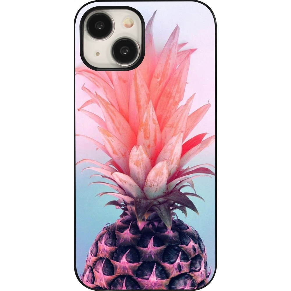 Coque iPhone 15 - Purple Pink Pineapple