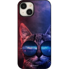 Coque iPhone 15 - Red Blue Cat Glasses