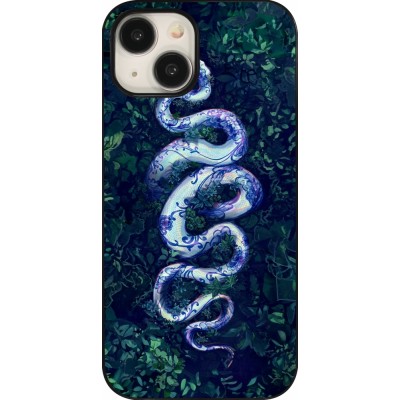 Coque iPhone 15 - Serpent Blue Anaconda