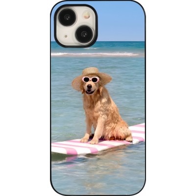 Coque iPhone 15 - Summer Dog on Paddle