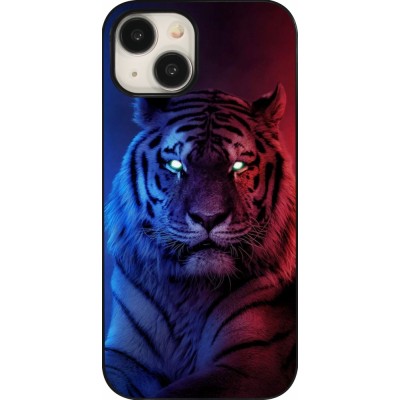 Coque iPhone 15 - Tiger Blue Red