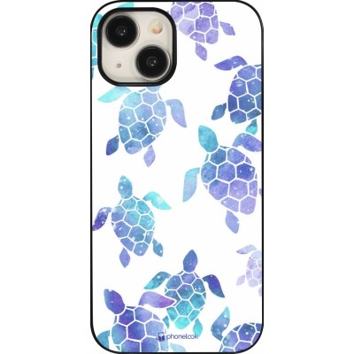 Coque iPhone 15 - Turtles pattern watercolor