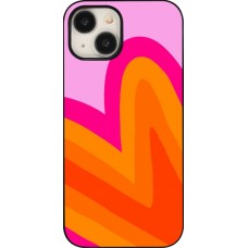 Coque iPhone 15 - Valentine 2024 heart gradient