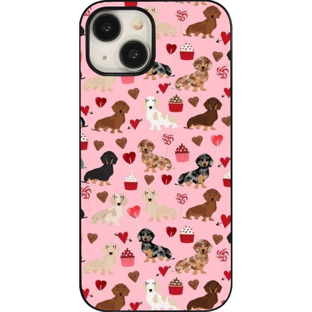 Coque iPhone 15 - Valentine 2024 puppy love