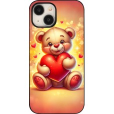 Coque iPhone 15 - Valentine 2024 Teddy love