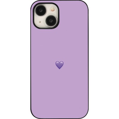 Coque iPhone 15 - Valentine 2023 purpule single heart