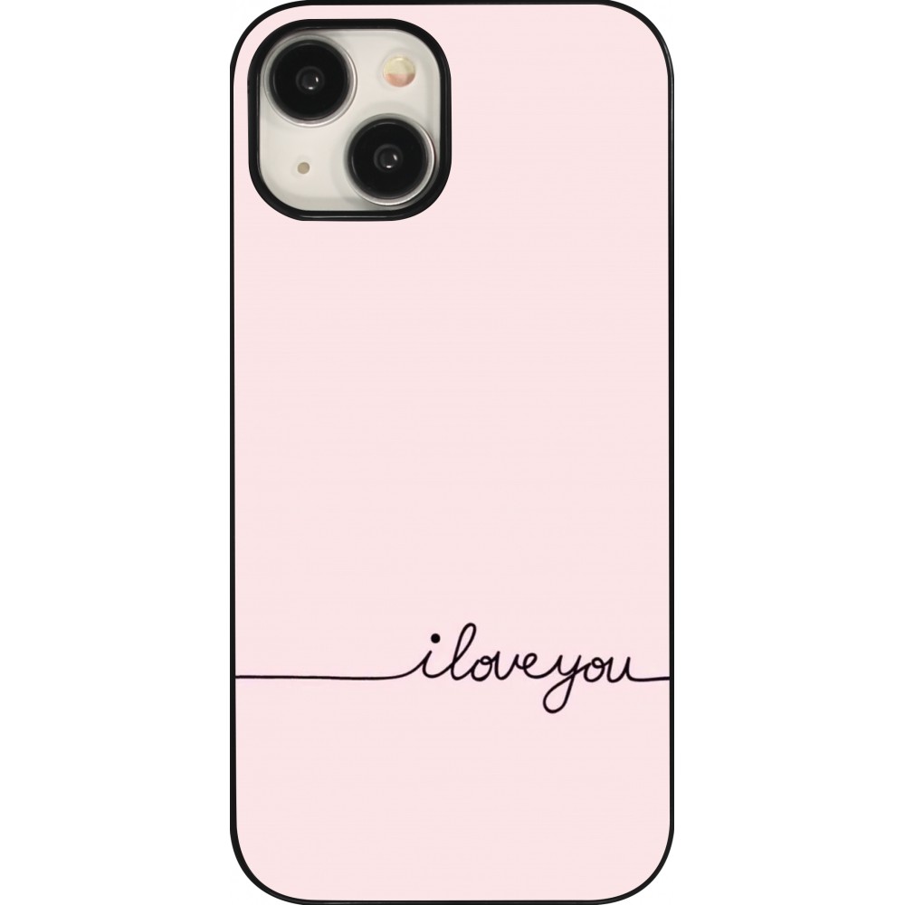 iPhone 15 Case Hülle - Valentine 2023 i love you writing