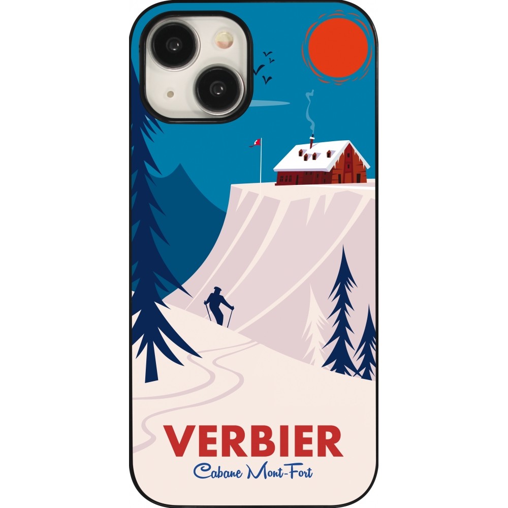 Coque iPhone 15 - Verbier Cabane Mont-Fort