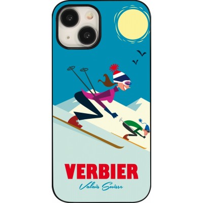 Coque iPhone 15 - Verbier Ski Downhill