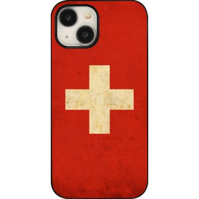 Coque iPhone 15 - Vintage Flag SWISS