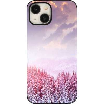 Coque iPhone 15 - Winter 22 Pink Forest