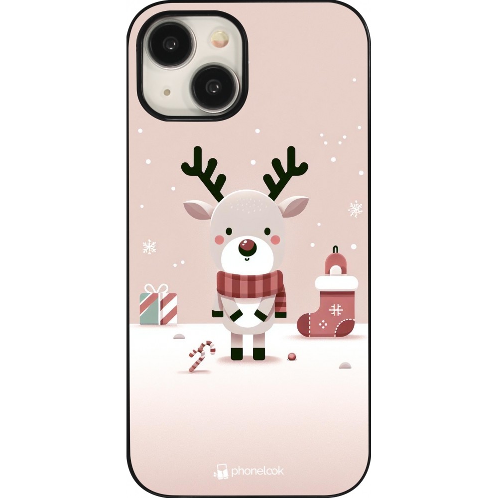 Coque iPhone 15 - Noël 2023 Choupinette Renne