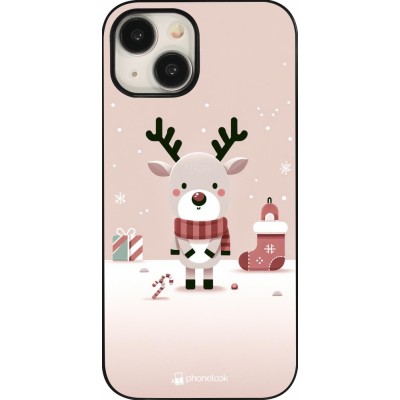 Coque iPhone 15 - Noël 2023 Choupinette Renne