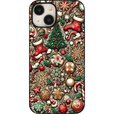 Coque iPhone 15 - Noël 2023 micro pattern