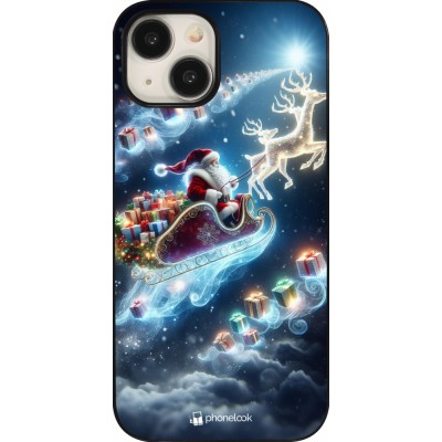 Coque iPhone 15 - Noël 2023 Père Noël enchanté