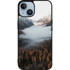 Coque iPhone 15 - Silicone rigide noir Autumn 22 forest lanscape