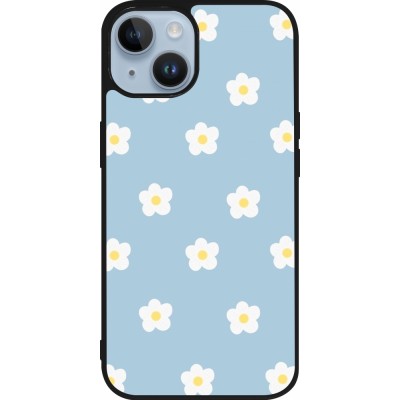 Coque iPhone 15 - Silicone rigide noir Easter 2024 daisy flower