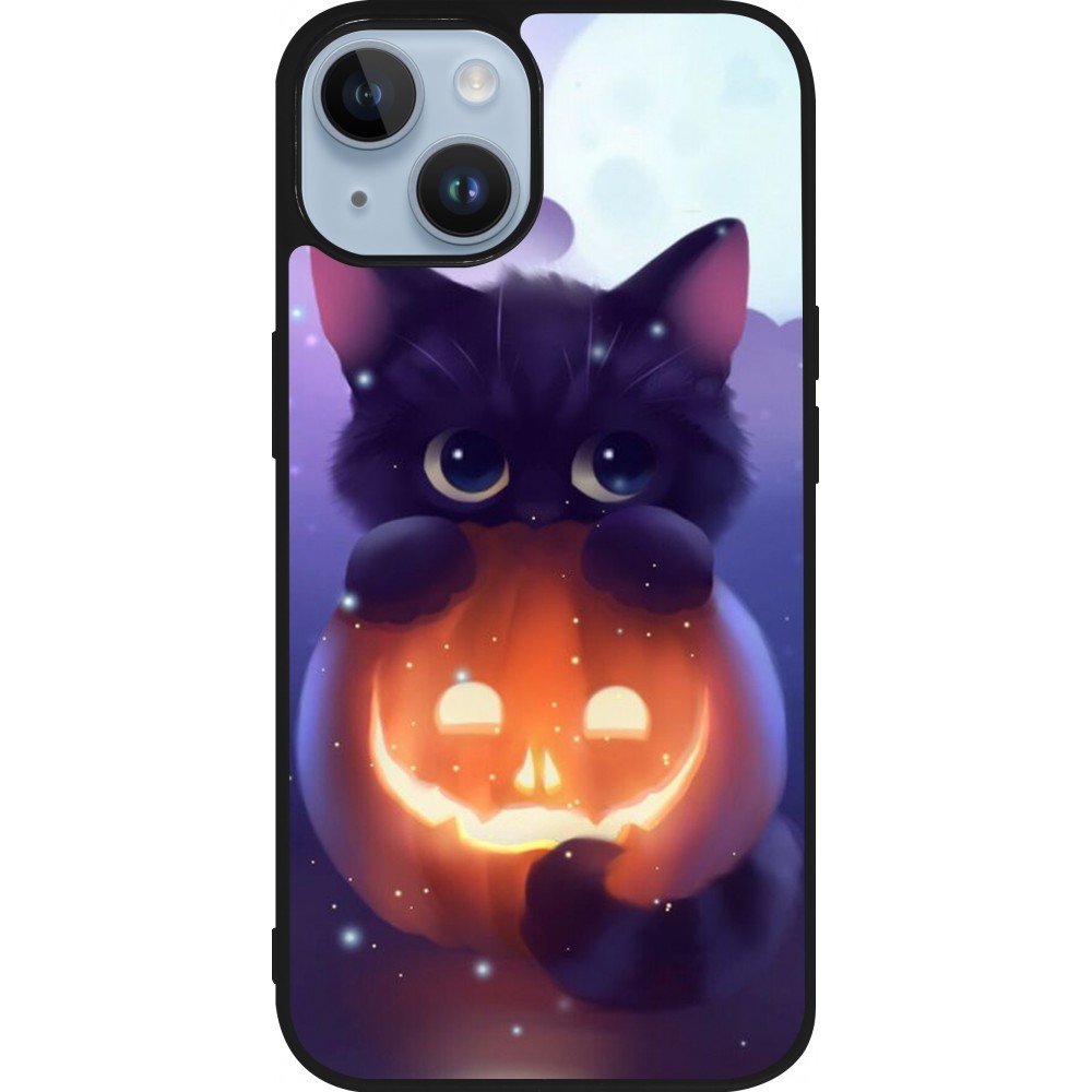 Coque iPhone 15 - Silicone rigide noir Halloween 17 15