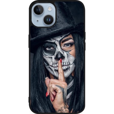 Coque iPhone 15 - Silicone rigide noir Halloween 18 19