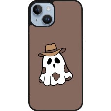 iPhone 15 Case Hülle - Silikon schwarz Halloween 2024 cowboy ghost