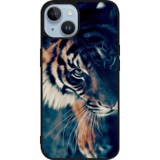 Coque iPhone 15 - Silicone rigide noir Incredible Lion