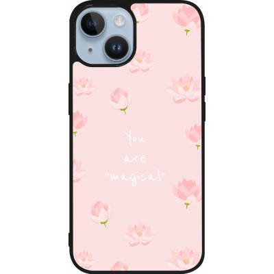 Coque iPhone 15 - Silicone rigide noir Mom 2023 your are magical