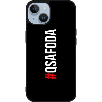 Coque iPhone 15 - Silicone rigide noir Qsafoda 1