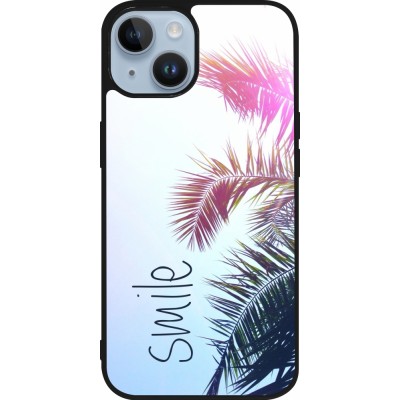 Coque iPhone 15 - Silicone rigide noir Smile 05