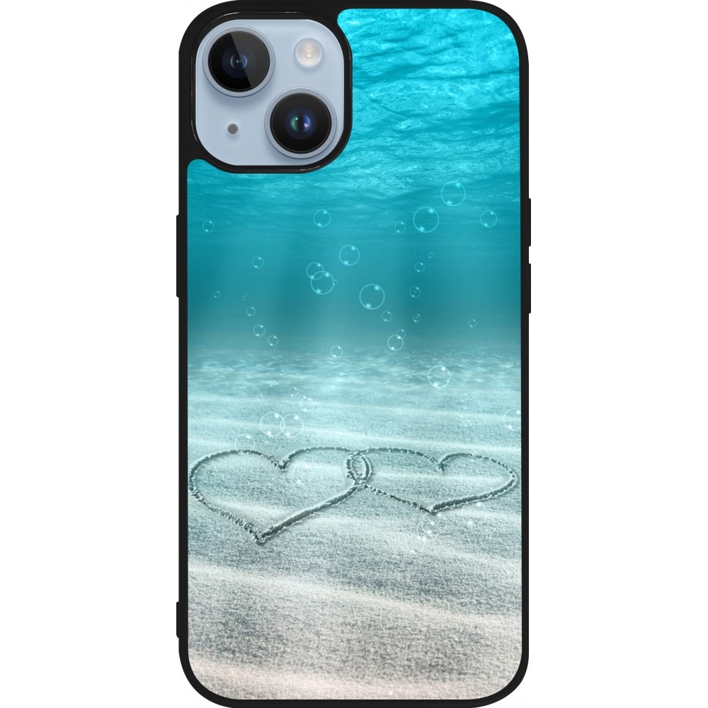 Coque iPhone 15 - Silicone rigide noir Summer 18 19