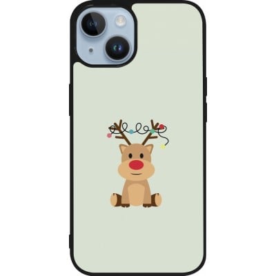 Coque iPhone 15 - Silicone rigide noir Christmas 22 baby reindeer