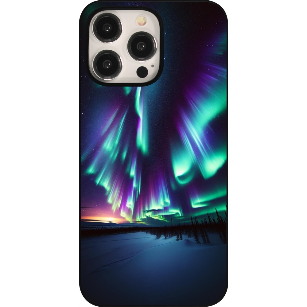 iPhone 15 Pro Max Case Hülle - Funkelndes Nordlicht