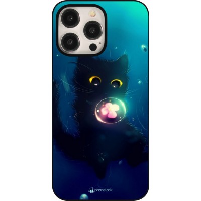 Coque iPhone 15 Pro Max - Cute Cat Bubble