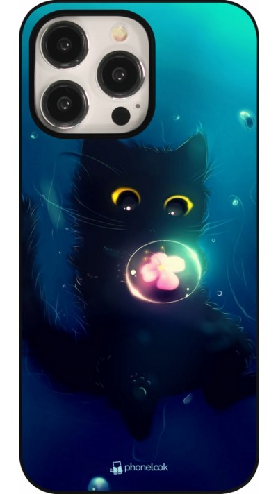 iPhone 15 Pro Max Case Hülle - Cute Cat Bubble