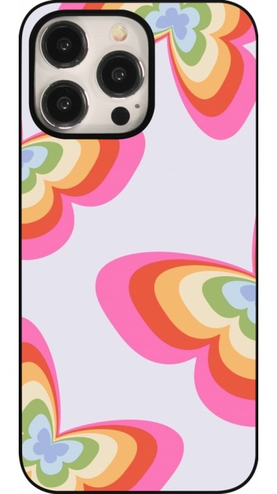 iPhone 15 Pro Max Case Hülle - Easter 2024 rainbow butterflies