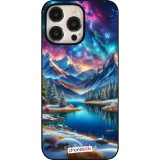 Coque iPhone 15 Pro Max - Fantasy Mountain Lake Sky Stars