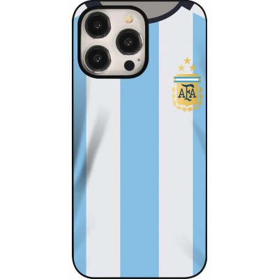 Coque iPhone 15 Pro Max - Maillot de football Argentine 2022 personnalisable