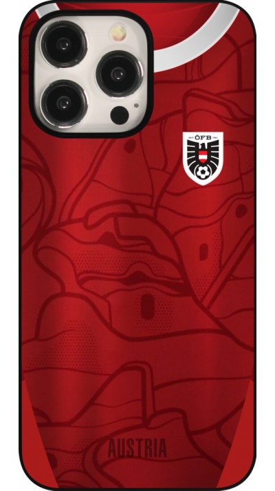 Coque iPhone 15 Pro Max - Maillot de football Autriche personnalisable