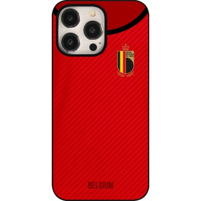 Coque iPhone 15 Pro Max - Maillot de football Belgique 2022 personnalisable