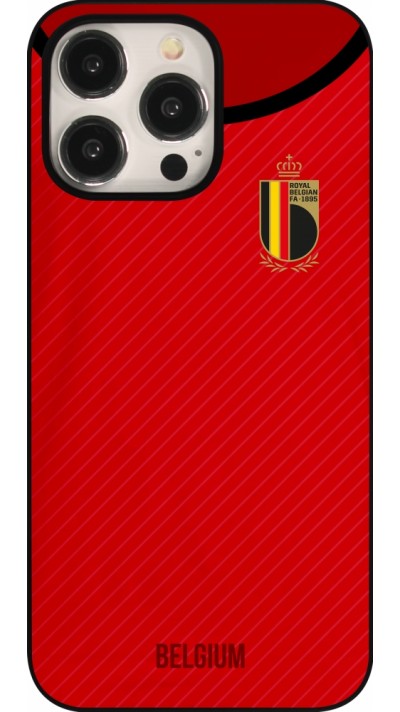 Coque iPhone 15 Pro Max - Maillot de football Belgique 2022 personnalisable