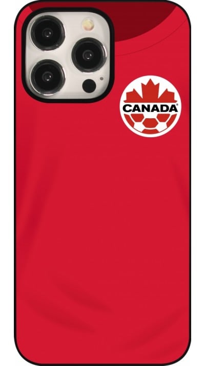 Coque iPhone 15 Pro Max - Maillot de football Canada 2022 personnalisable