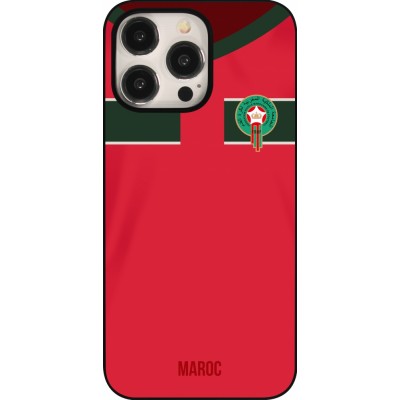 Coque iPhone 15 Pro Max - Maillot de football Maroc 2022 personnalisable