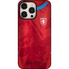 Coque iPhone 15 Pro Max - Maillot de football République Tchèque personnalisable