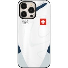 Coque iPhone 15 Pro Max - Maillot de football Suisse Extérieur personnalisable